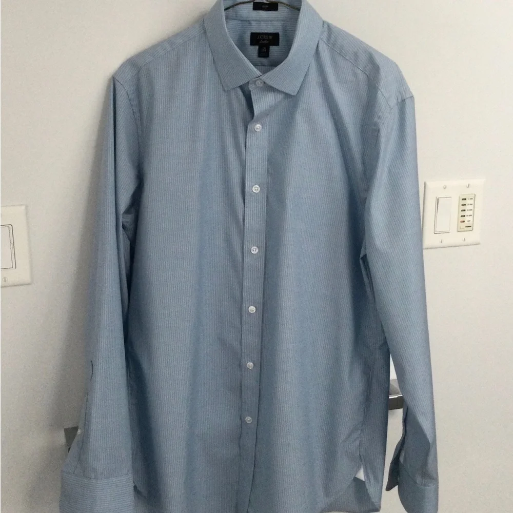 J.Crew blue/white Ludlow slim fit dress shirt size 16/34
